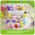 Animal Group shaped eraser Stationery sets ,Rubber eraser